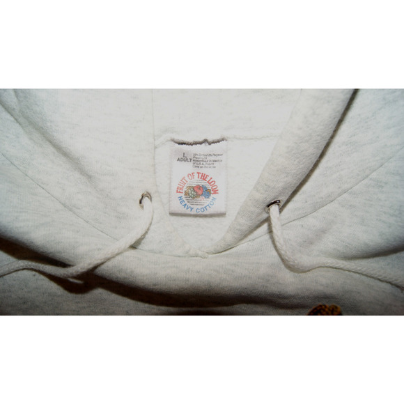 Vintage 90s Genuine Chevrolet Gray Large Hoodie Sweatshirt Chevy FOTL Embroider - Picture 2 of 10